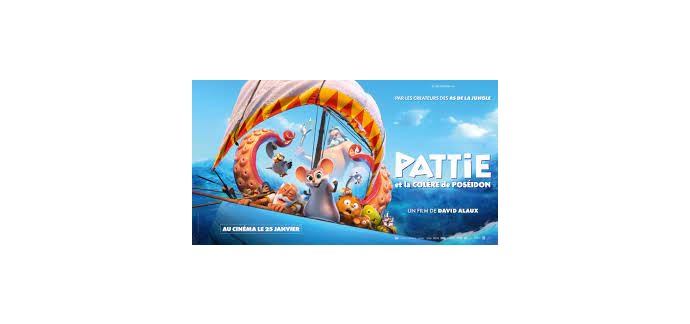 Carrefour: Des places de cinéma pour le film "Pattie et la Colère de Poséidon" à gagner