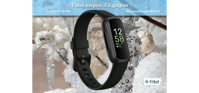 IDBOOX: 1 bracelet connecté Fitbit Inspire 3 à gagner