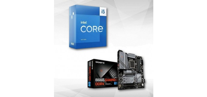 Rue du Commerce: Kit processeur Intel Core I5-13400F (2.5Ghz/4.6Ghz) + Carte mère B660 GAMING X à 389,90€