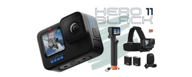 GoPro: Pack caméra sportive GoPro HERO11 Black avec accessoires à 449,98€