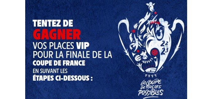 Intermarché: 1 lot de 2 invitations VIP pour la finale de la Coupe de France le 29 avril à gagner