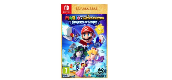 Fnac: [Soldes] Jeu Mario + The Lapins Crétins Sparks of Hope Gold édition sur Nintendo Switch à 39,99€