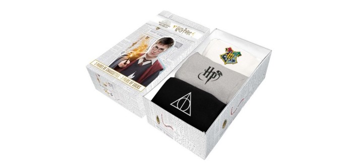 Fnac:  Coffret de Chaussettes hautes et mi-bas Harry Potter en solde à 5,10€