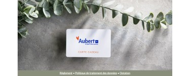 Aubert: 4 cartes cadeau Aubert à gagner