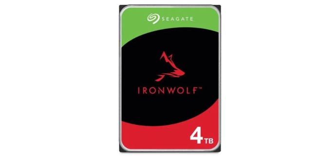 Cdiscount: Disque dur Interne 3.5" Seagate NAS IronWolf - 4To à 89,99€