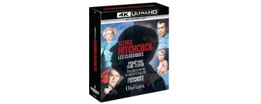 Amazon: Coffret Blu-Rray 4K UHD Alfred Hitchcock , Les Classiques à 24,99€