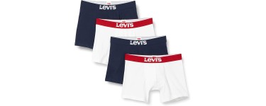 Amazon: Lot de 4 boxers Levi's pour homme à 23€