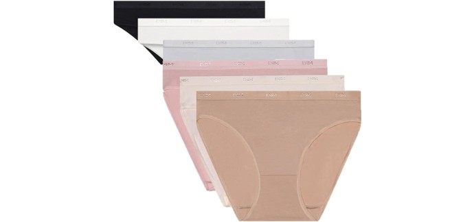 Amazon: Lot de 6 culottes femme DIM Les Pockets Ecodim Coton à 13,99€