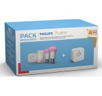 Darty: Pack découverte ampoules connectées Philips Hue à 119,99€