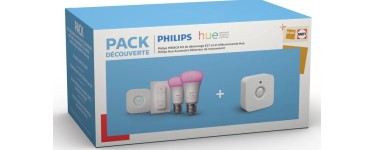Darty: Pack découverte ampoules connectées Philips Hue à 119,99€