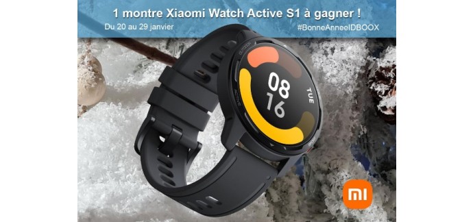 IDBOOX: 1 montre connectée Xiaomi Watch S1 Active à gagner