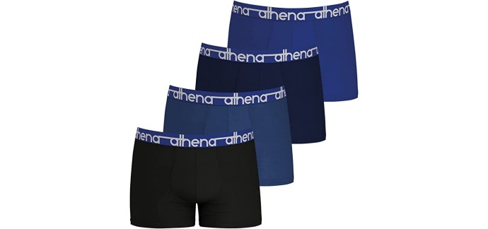 Amazon: Lot de 4 boxers homme Athena Easy Jean à 18,75€