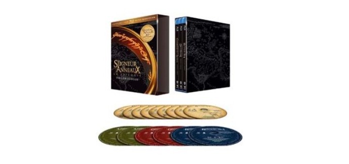 Amazon:  Coffret Blu-ray Le Seigneur des Anneaux : La Trilogie Edition Spéciale Limitée à 26,84€