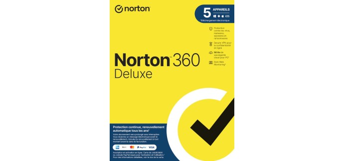 Groupon: 6 mois d'abonnement à Norton Antivirus ou VPN à 2€