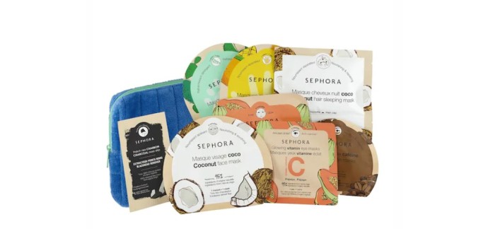 Sephora: Kit de 8 masques visage et corps Sephora Collection Wishing You en solde à 8,99€