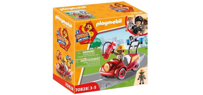 Amazon: Playmobil Duck on Call Voiturette de Pompier - 70828 à 6,29€