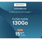 B&You: Forfait mobile B&You Appels & SMS/MMS illimités + 130Go 5G à 15,99€/mois sans engagement