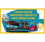 Offresasaisir: 1 coffret Blu-ray Collector Harry Potter, 3 jeux PS5 Hogwarts Legacy et 6 cartes cadeaux de 20€