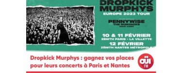 OÜI FM: Des invitations pour le concert de Dropkick Murphys à gagner