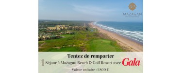 Gala: 1 séjour de 3 jours à Mazagan Beach & Golf Resort au Maroc à gagner
