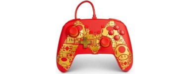 Amazon: Manette filaire PowerA Nintendo Switch Mario Gold à 15€