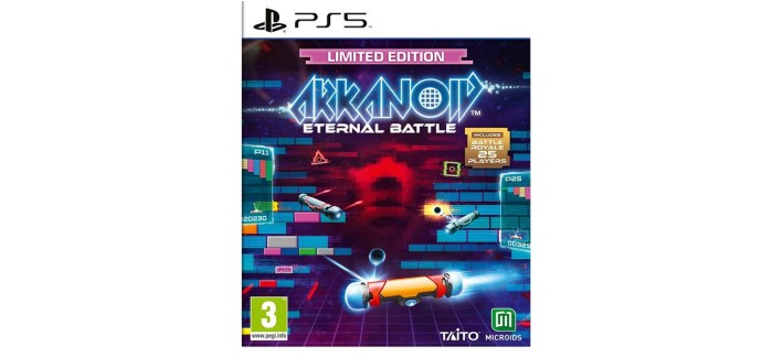 Amazon: Jeu Arkanoid Eternal Battle sur PS5 à 24,99€