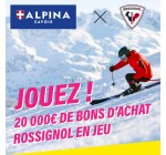 Alpina: 2 bons d'achat Rossignol de 500€, 8 bons d'achat de 100€, 35 bons d'achat de 50€ à gagner