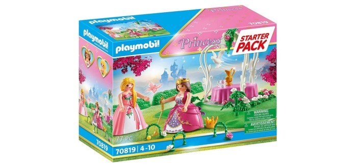 Amazon: Playmobil Starter Pack Princesses et Jardin Fleuri - 70819 à 11,69€