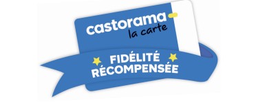 Castorama: - 10% de fidélité tous les 1500€ d'achat à valoir sur votre prochaine commande