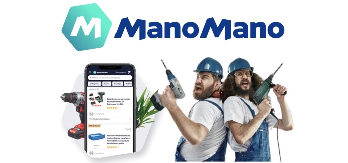 ManoMano: 10€ de réduction dès 100€ d'achat sur votre 2ème commande