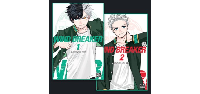 Pika Edition: 5 lots de 2 mangas "Wind Breaker - T1 et T2" à gagner