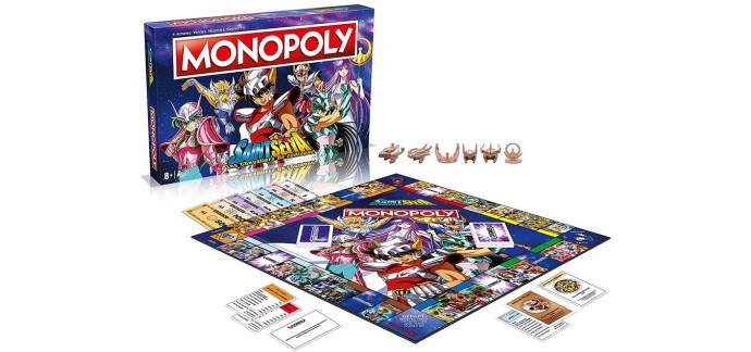 Amazon: Jeu de société Monopoly Saint Seiya - Les Chevaliers du Zodiaque à 25,99€