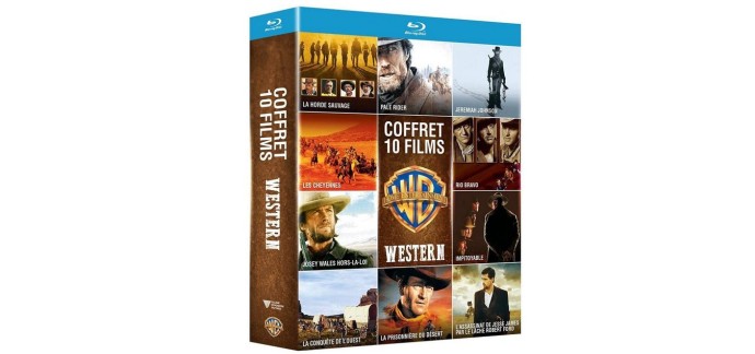 Amazon: Coffret Blu-Ray Western - 10 films à 24,99€
