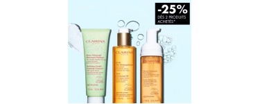 Sephora: 25% de réduction sur les démaquillants Clarins dès 2 articles achetés