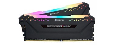 Rue du Commerce: Kit mémoire RAM Corsair Vengeance RGB PRO - 2x16 Go, DDR4, 3600 MHz, C18 à 116,90€