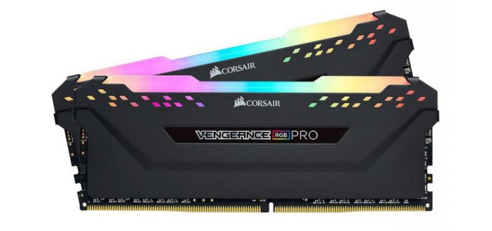 Rue du Commerce: Kit mémoire RAM Corsair Vengeance RGB PRO - 2x16 Go, DDR4, 3600 MHz, C18 à 116,90€