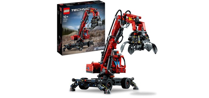 Amazon: Lego Technic La Grue de Manutention - 42144 à 87,66€