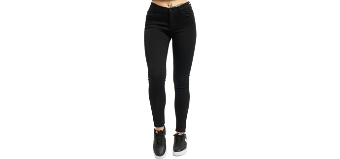 Amazon: Jean femme skinny ONLY Onlrain - Noir à 14,99€