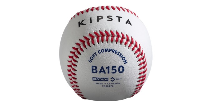 Decathlon: Balle de Baseball Kipsta BA150 à 3€