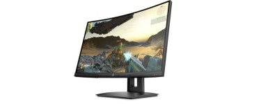 Carrefour: Ecran PC gaming incurvé 23.6" HP X24C 9FM22AA à 129,90€