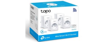 Amazon: Lot de 4 prises connectées TP-Link Tapo P100 (FR) à 32,90€