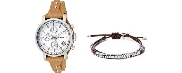 Amazon: Montre femme Fossil Original Boyfriend + Bracelet Fossil JA6379040 en cuir à 79,73€