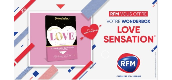 RFM: 1 coffret Wonderbox "Love Sensation" à gagner