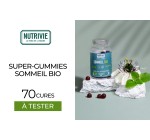 Mon Vanity Idéal: 70 Super-Gummies Sommeil Bio de NUTRIVIE à tester