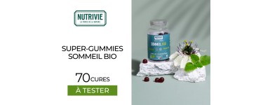 Mon Vanity Idéal: 70 Super-Gummies Sommeil Bio de NUTRIVIE à tester