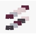 Amazon: Lot de 10 boxers coton pour fille C&A - Motif imprimé à 10,80€