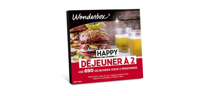 SNCF Connect: 14 coffrets Wonderbox "Happy déjeuner à 2" à gagner