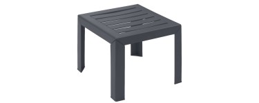 Amazon: Table Grosfillex Miami - 40x40cm, Anthracite à 11,90€