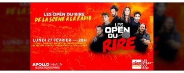 Rire et chansons: Des invitations pour le spectacle "Open du rire" le 27 février à Paris à gagner