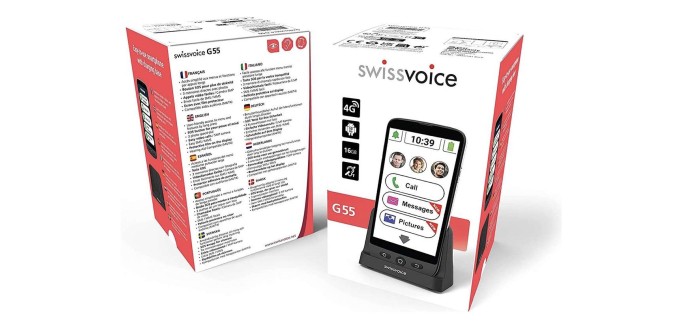 Audilo: Un smartphone G55 Swissvoice pour Senior à gagner